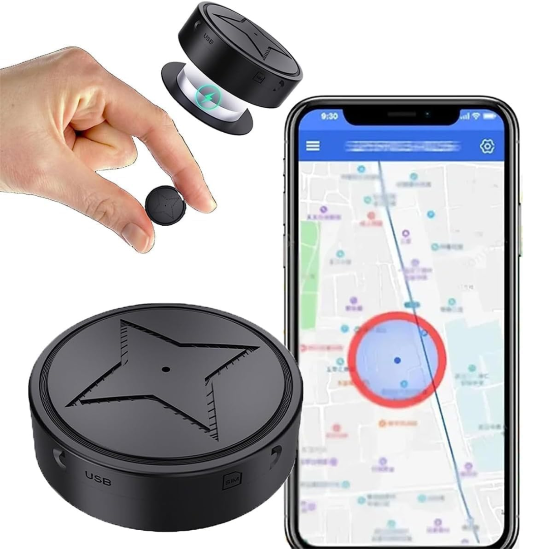 Magnetisk Mini GPS Tracker – Live Sporing til Bil, Motorcykel & Trailer
