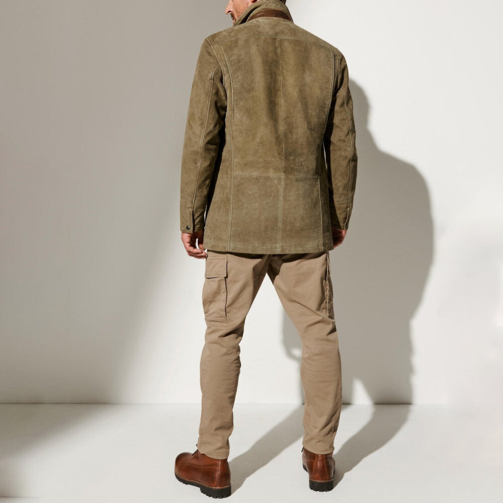Vintage Look Jakke til Mænd med Slim Fit