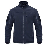 Herren Fleecejacke – Warme Softshell Outdoorjacke mit Reißverschluss