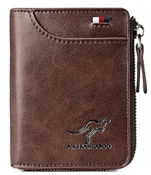 Kompakt herrepunge med lynlås – Slankt og rummeligt design