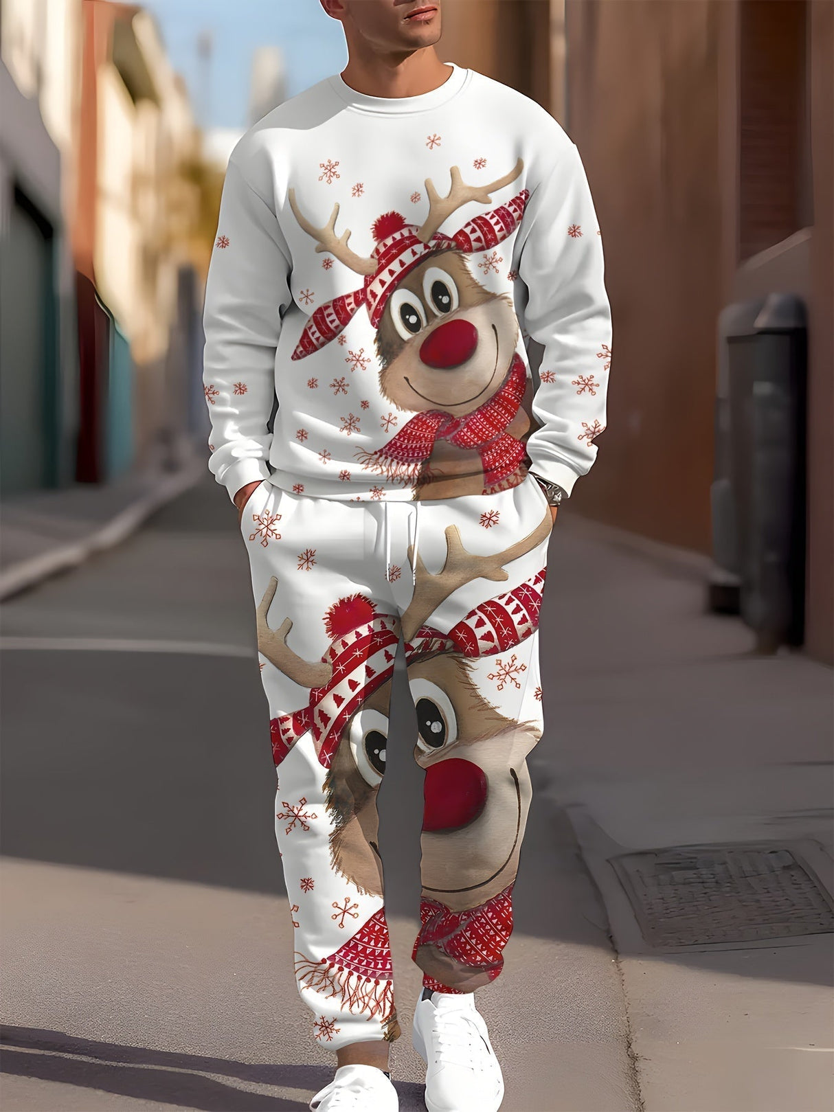 Unisex Jule Joggingdragt – Komfortabel Hoodie & Bukser Sæt