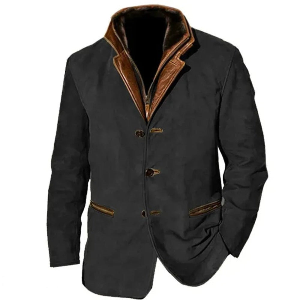 Vintage Look Jakke til Mænd med Slim Fit
