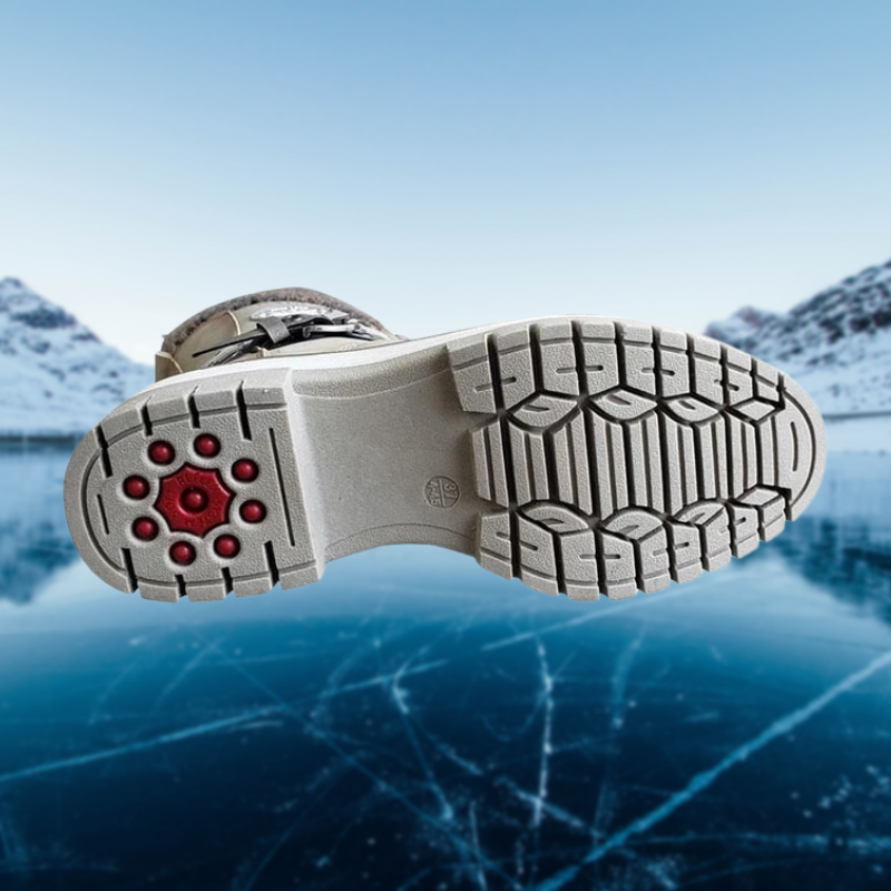 Ladies' winter boots – High lined boots with lace-up design