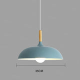 Moderne Skandinavisk Egetræ LED Loftlampe