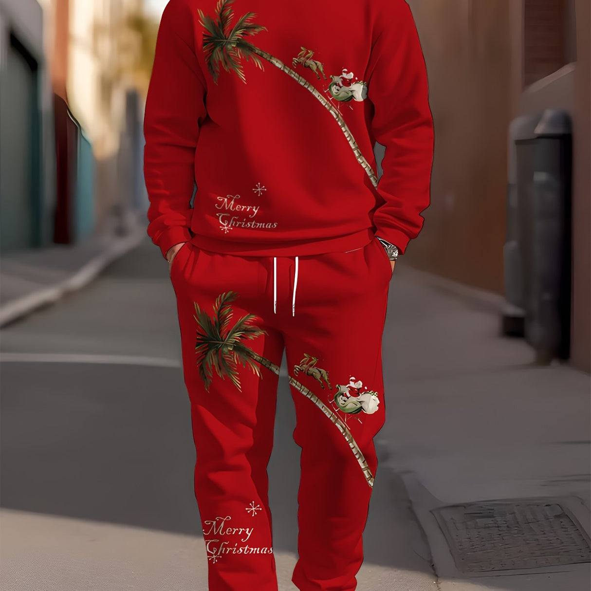 Unisex Jule Joggingdragt – Komfortabel Hoodie & Bukser Sæt