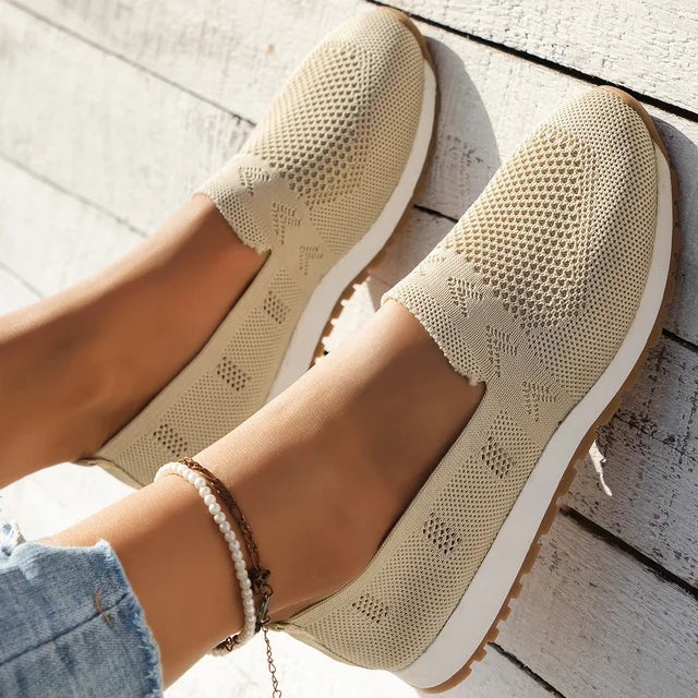 Ortopædiske Dame Slip-ons - Komfortable Slip-ons med Åndbar Fodseng