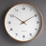 Rund Minimalistisk Skandinavisk Trævægur 30cm