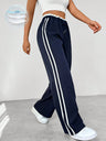 Women's Training Pants – Wide Pants with Double Side Stripe