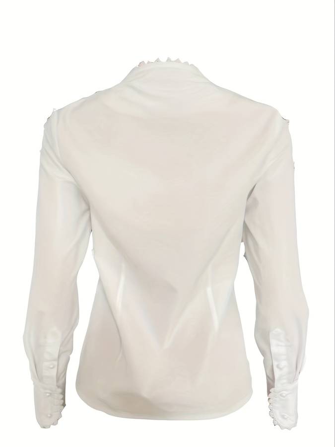 Elegant Chic Damebluse til Forårsstil