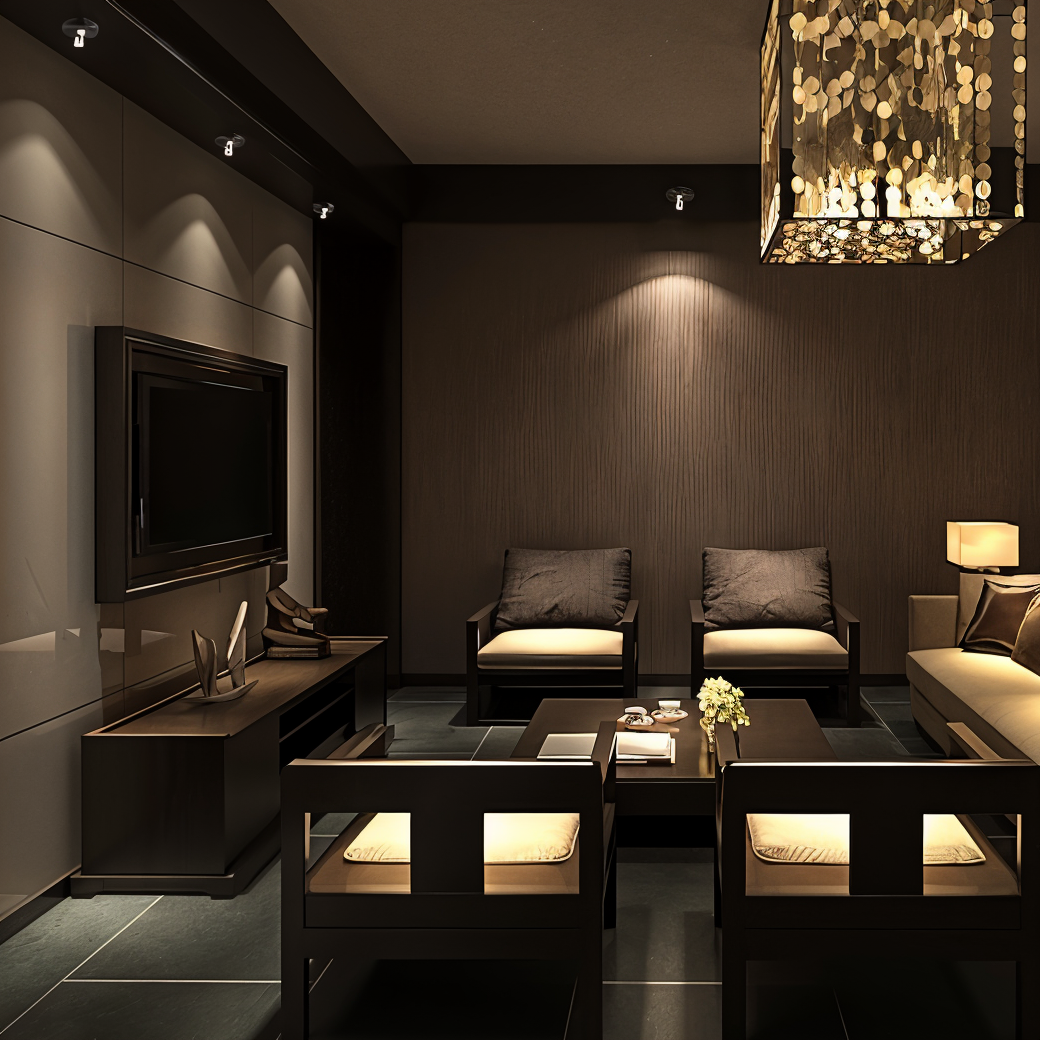 Atmospheric plant lamp – Decorative accent lighting for indoor use