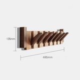 Træknagerække med Magnetiske Kroge og Klavertangent Design