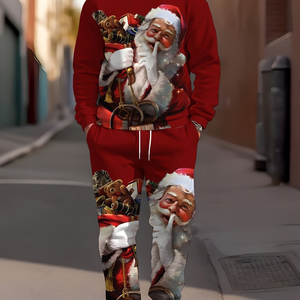 Unisex Jule Joggingdragt – Komfortabel Hoodie & Bukser Sæt