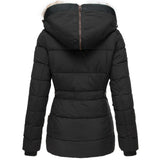 Ladies' winter jacket – Fitted parka with detachable hood
