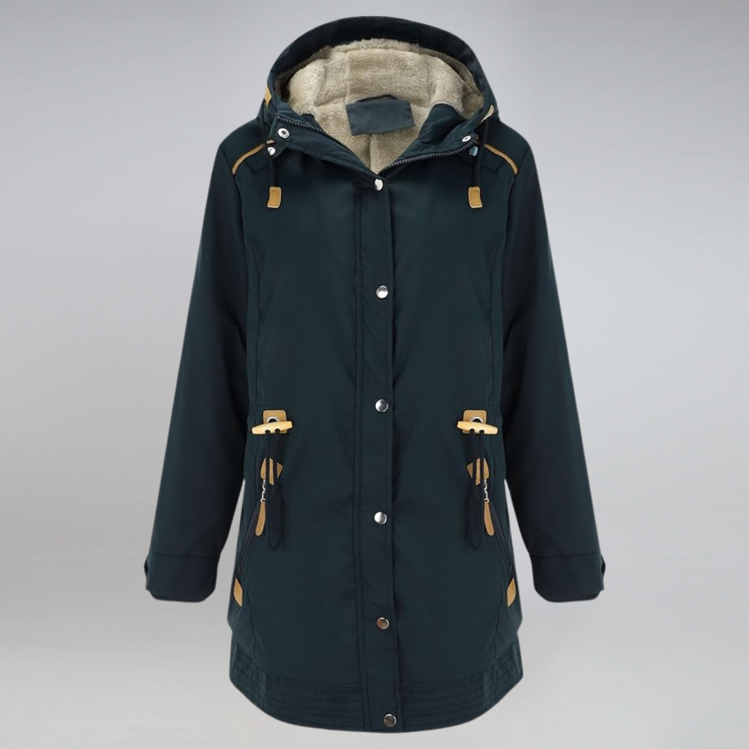 Women's winter jacket – Warm parka with fleece lining and hood