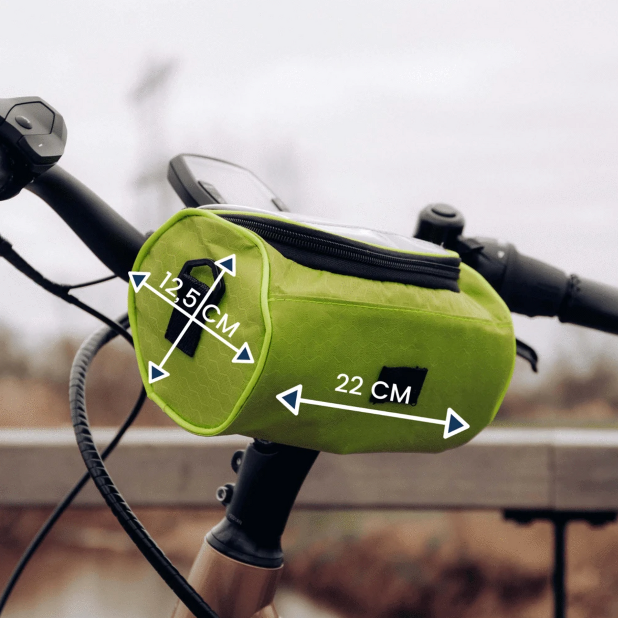 Vandtæt Cykeltaske med Touchscreen - Sikker og Multifunktionel til Enhver Cykel