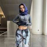 Ladies Knitted Hooded Scarf – Warm Shawl with Hood for Winter