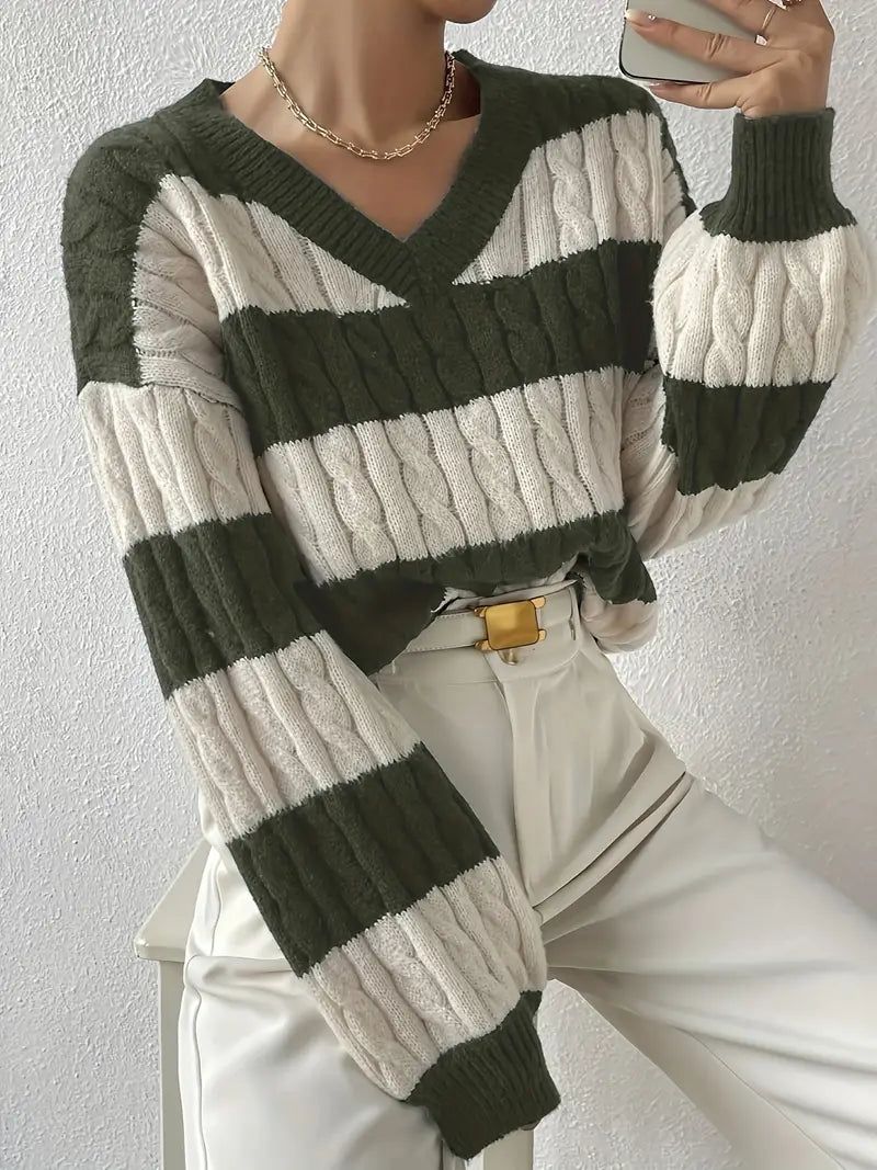 Dame Off-Shoulder Striktrøje - Blød, Elegant, Flere Farver