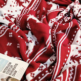 Weihnachtsdecke mit norwegischem Muster – Warmes und stimmungsvolles Wintertuch