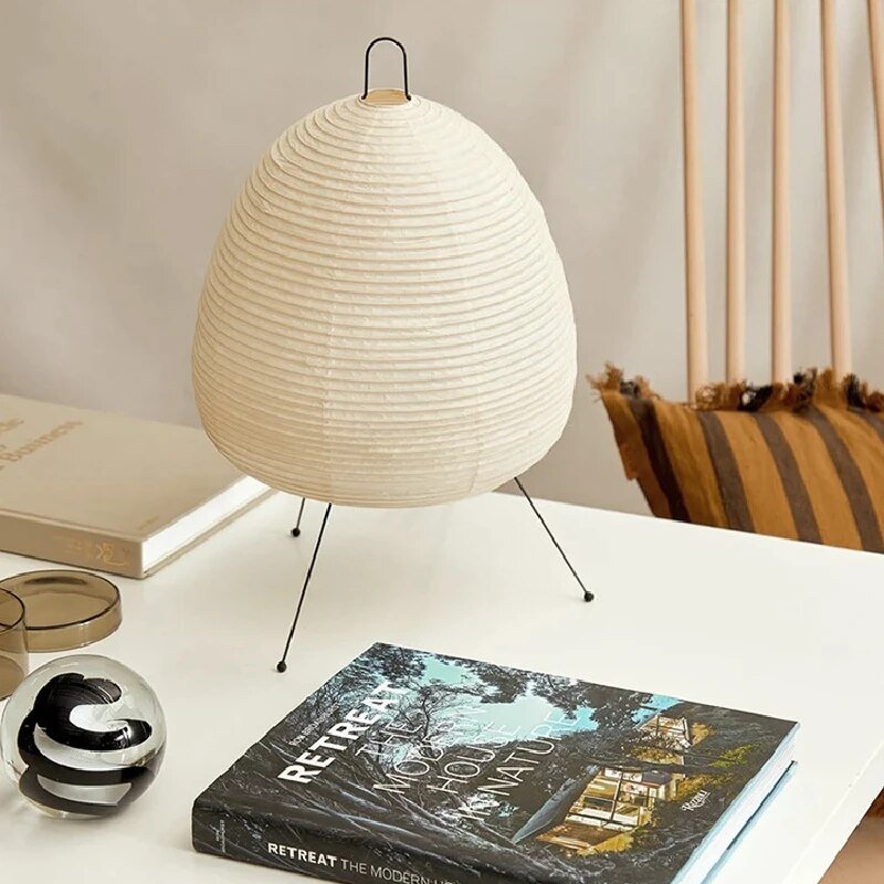Rispapir Bordlampe til Stemningsfuld Belysning