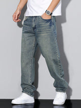 Herre Baggy Jeans – Relaxed Fit Cowboybukser med Streetwear Look
