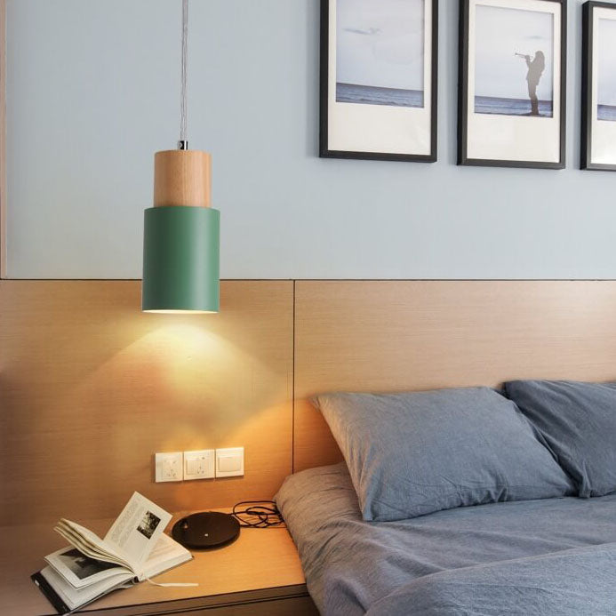Cylinder Aluminium 1-lys LED Pendellampe Moderne Design