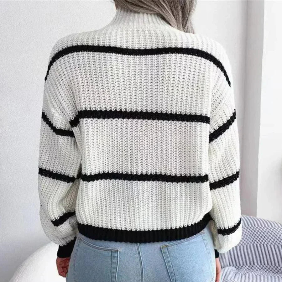 Elegant Damebluse i Ren Ny Uld med Tidløst Snit
