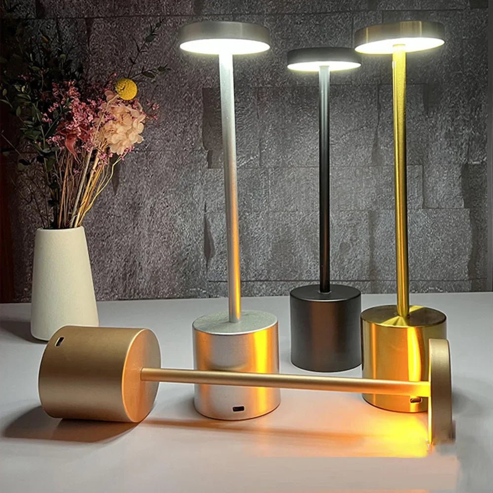 Trådløs Touch Bordlampe med Varmt Lys