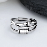 Ring mod Stress og Uro i 925 Sølv