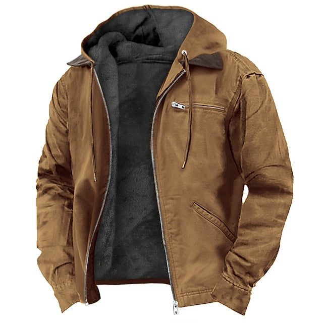Men's Fleece Jacket – Warm Winter Jacket with Soft Lining