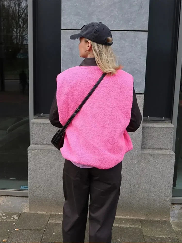 Højkvalitets Sherpa Fleece Vest til Damer