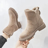 Ladies' winter boots – warm ankle boots with soft lining