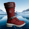 Ladies' winter boots – High lined boots with lace-up design