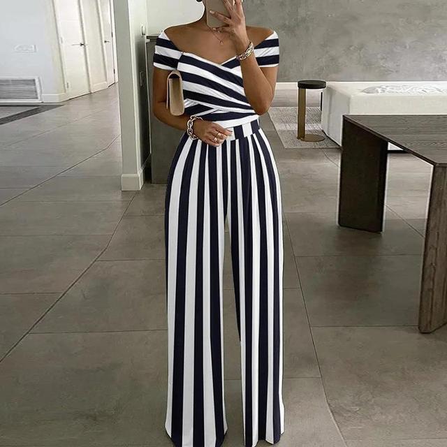 Maxikjole Print Off-Shoulder V-Hals