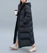 Lang Dame Dunjakke – Varme, Komfort & Minimalistisk Design