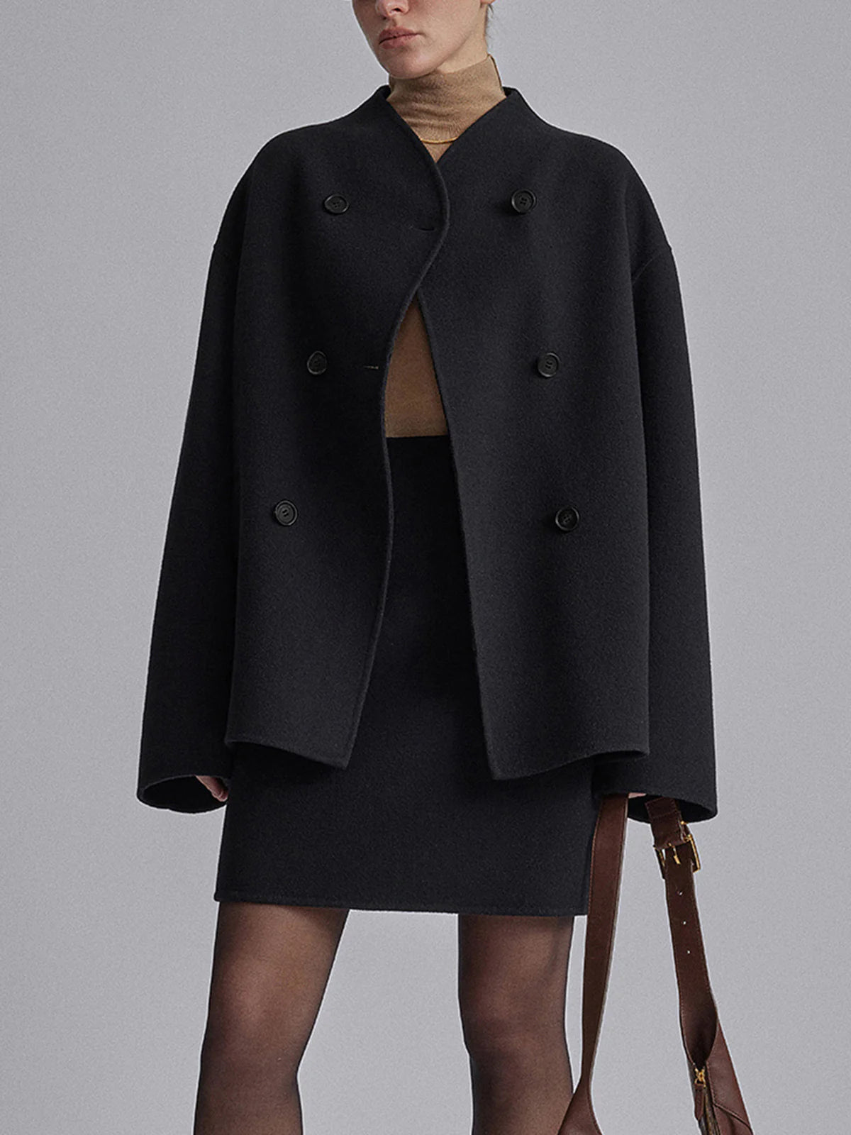 Oversized Button-Down Jakke til Damer - Stilfuld og Komfortabel
