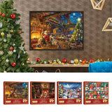 Christmas Puzzle Advent Calendar – 1008 Pieces Winter Village Edition