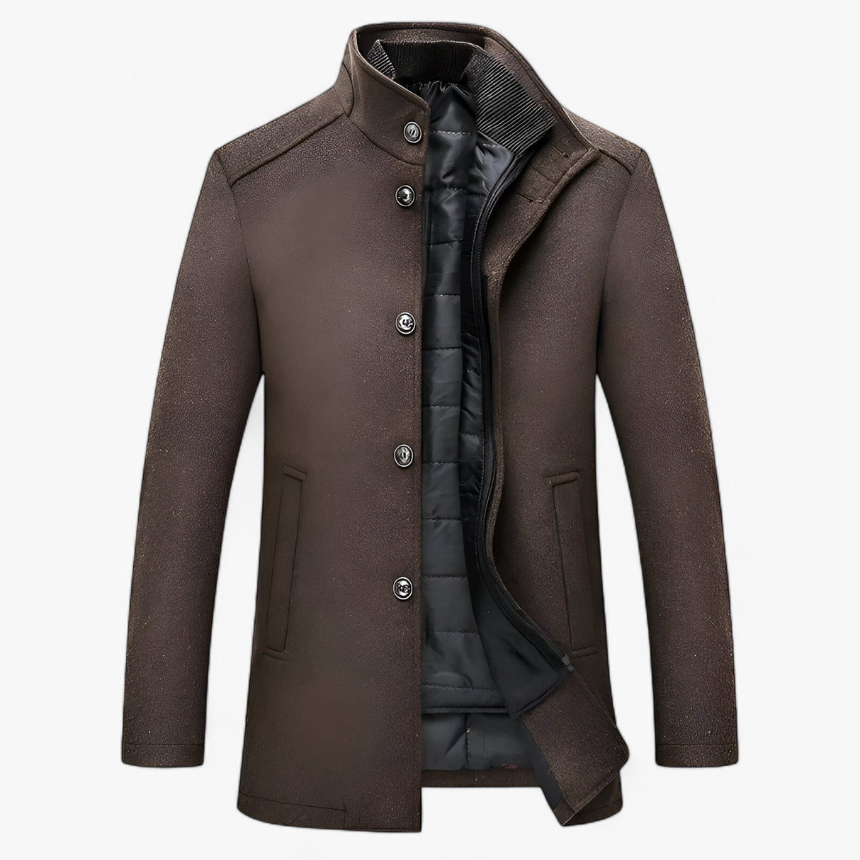 Herren Winterjacke – Klassisch und Elegant mit hohem Kragen