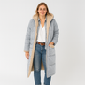 Damen Lange Winterjacke mit Kapuze – Warm, Weich & Stilvoll