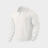 Geometrisk Sweater med Kvartrits og Vintage Stil