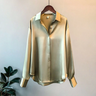 Satinlignende Bluse - Komfort og Elegance