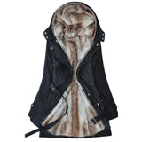 Dame Lang Parka Jakke – Varm Vinterjakke med Blødt For