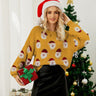 Women's Christmas Sweater – Fun Sweater with Santa Claus All-Over Print