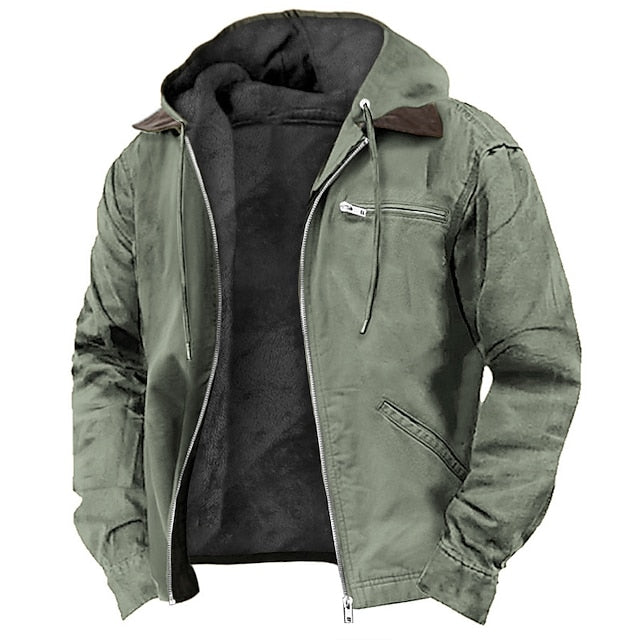 Men's Fleece Jacket – Warm Winter Jacket with Soft Lining