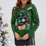 Women's Christmas Sweater – Winter Sweater with Christmas Tree & Gift Print