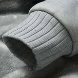 Herren Warmer Kapuzenpullover Jacke – Bequeme Gefütterte Winterjacke mit Kapuze