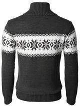 Herre vintertrøje med norsk mønster – varm jule- og vinter sweater