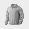 Geometrisk Sweater med Kvartrits og Vintage Stil