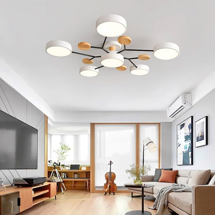 Skandinavisk LED Loftlampe - Moderne, Energibesparende og Bæredygtigt Design