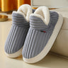 Warm ribbed knitted slippers – Comfortable slippers for the home