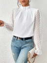Elegant Printet Dame Top til Enhver Anledning